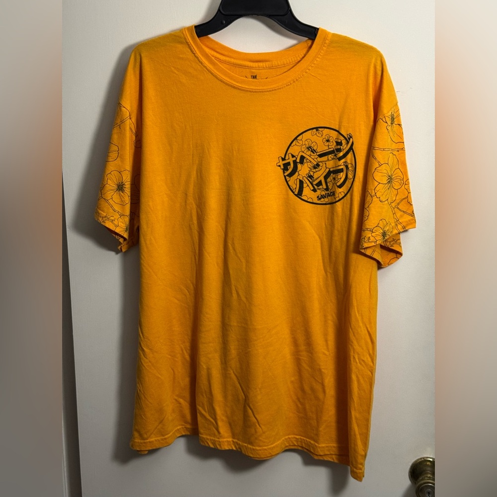 Vibrant Orange Graphic Tee